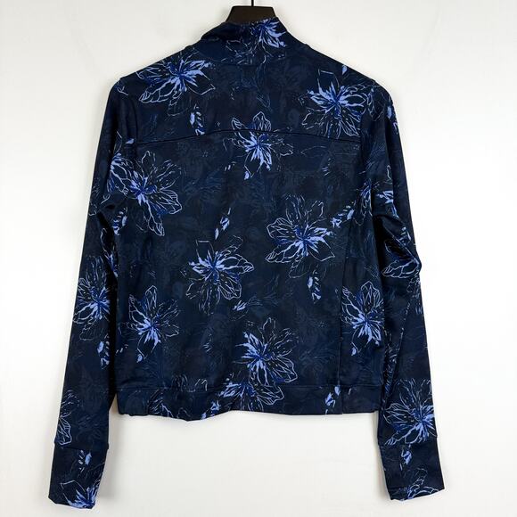 NWT Columbia Womens Ballona Pullover Sweater Floral Navy Blue - M - Picture 6 of 9